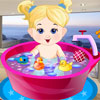 Baby Girl Bathing